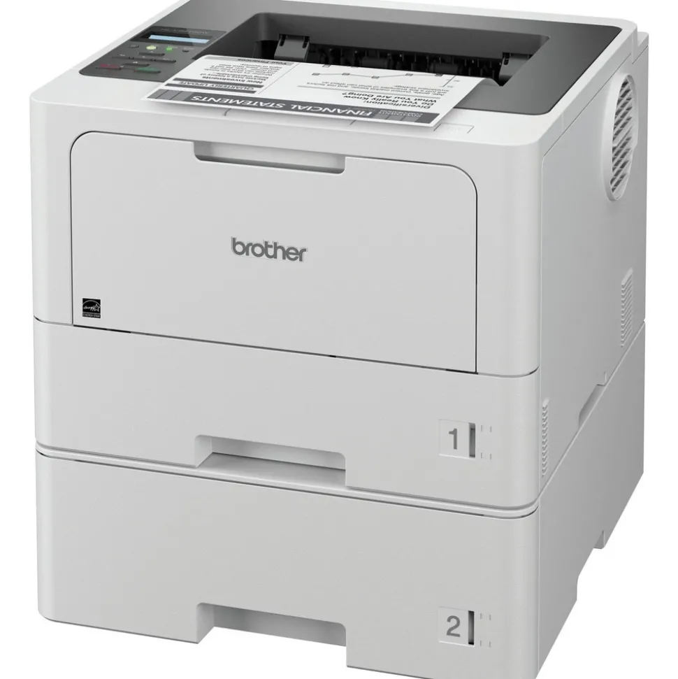 Brother HL-L5210DWT Business Monochrome Laser Printer with Dual Paper Trays