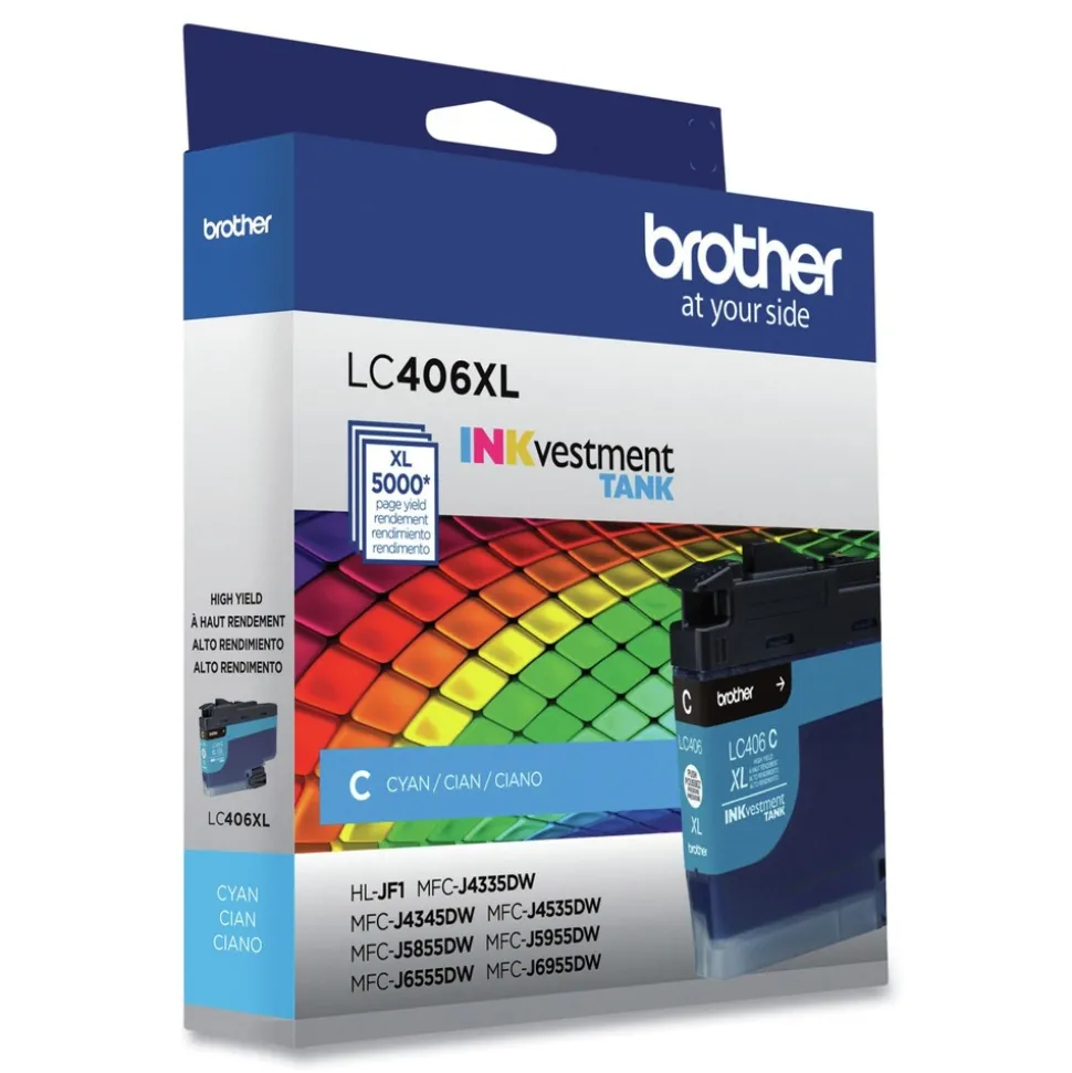 Brother INKvestment 5,000 Page-Yield High-Yield Ink - Cyan