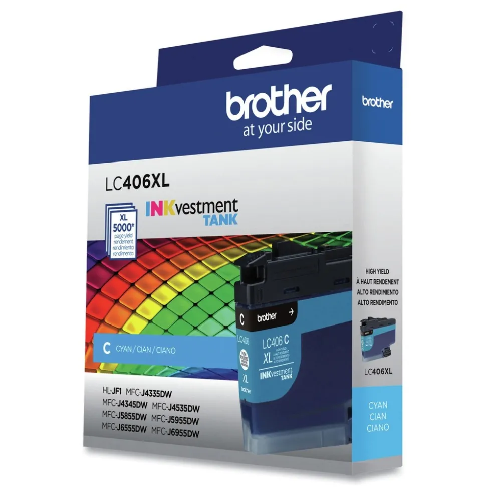 Brother INKvestment 5,000 Page-Yield High-Yield Ink - Cyan