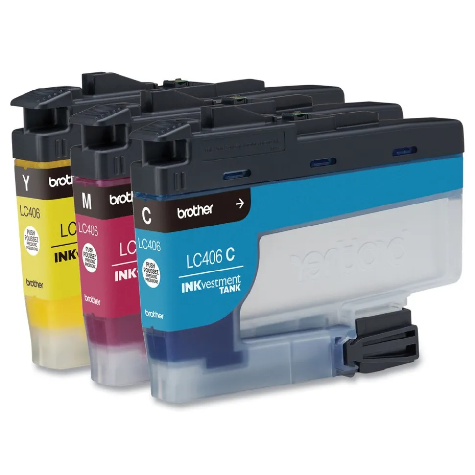 Brother LC4063PK INKvestment 1,500 Page-Yield Ink - Cyan/Magenta/Yellow (3/Pack)