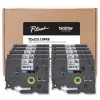 Brother P-Touch 0.5 in. TZe Series Standard Adhesive Laminated Labeling Tape - Black on White (10/Pack)