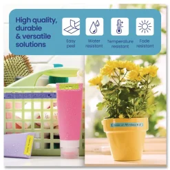 Brother P-Touch 0.47 in. x 13.1 ft. Genuine P-Touch BTAG Label Tapes - White on Purple, Black on Light Blue, White on Pink