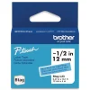 Brother P-Touch 0.47 in. x 13.1 ft. Genuine P-Touch BTAG Label Tapes - Blue on Light Blue