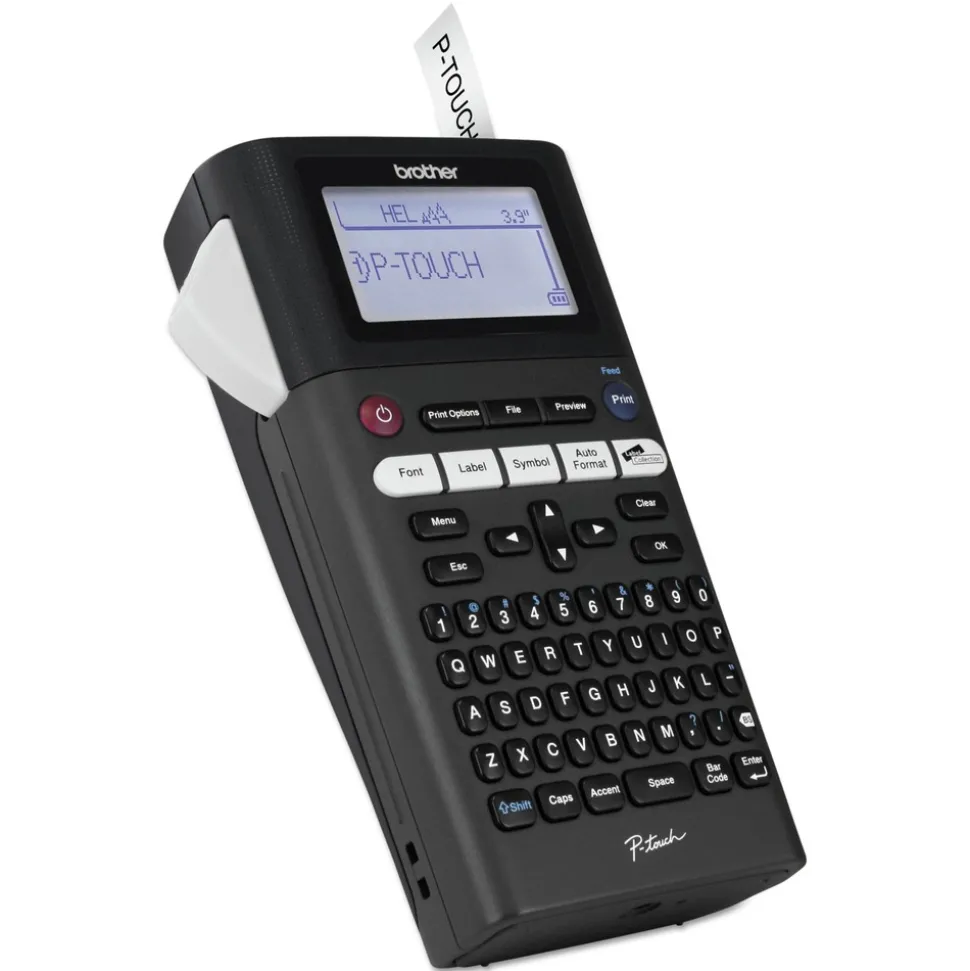 Brother P-Touch PT-H300 5.25 in. x 8.5 in. x 2.63 in. 5 Lines Take-It-Anywhere Labeler with One-Touch Formatting