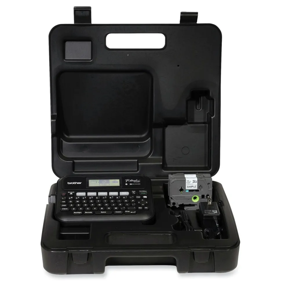 Brother P-Touch P-Touch 7.4 in. x 7 in. x 2.8 in. 30 mm/s Print Speed Business Expert Connected Label Maker with 2 Roll Sample Tape