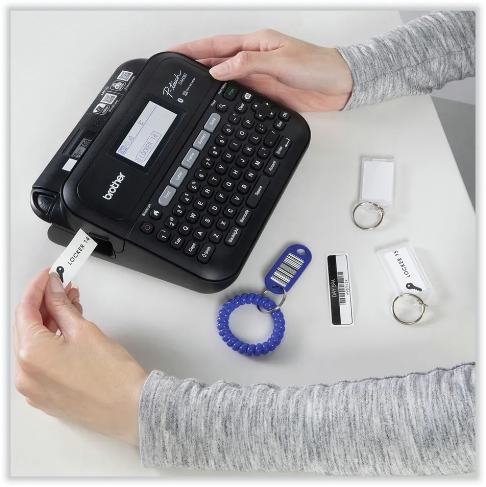 Brother P-Touch P-Touch 7.4 in. x 7 in. x 2.8 in. 30 mm/s Print Speed Business Expert Connected Label Maker with 2 Roll Sample Tape