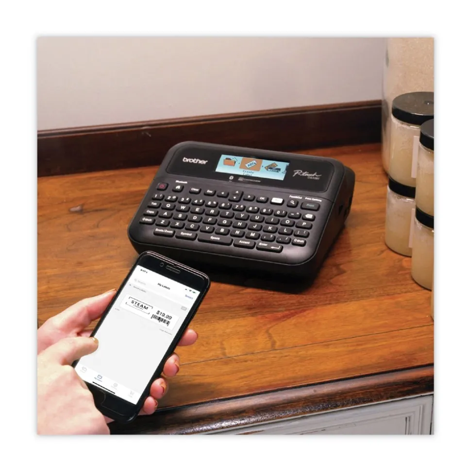 Brother P-Touch P-Touch 10.2 in. x 4.8 in. x 12.6 in. 30 mm/s Print Speed Business Professional Connected Label Maker