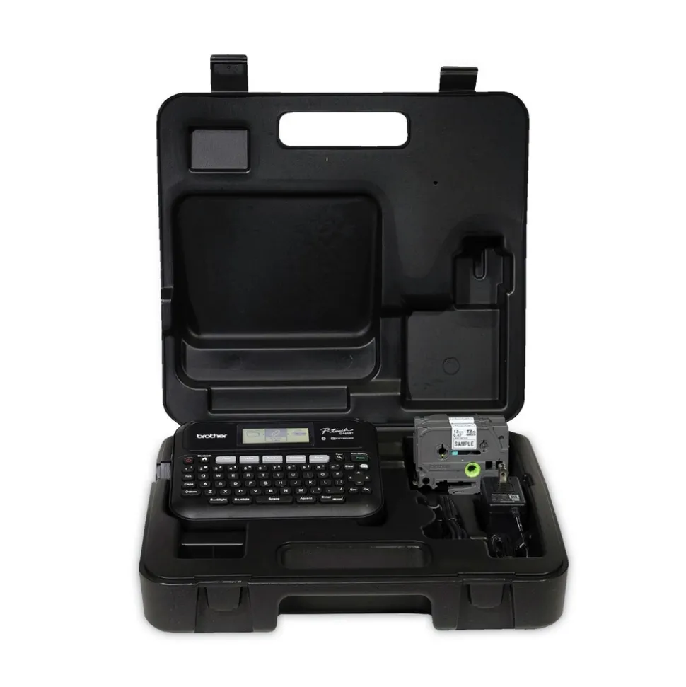 Brother P-Touch P-Touch 7.4 in. x 7 in. x 2.8 in. 30 mm/s Print Speed Business Expert Connected Label Maker with 1 Roll Sample Tape