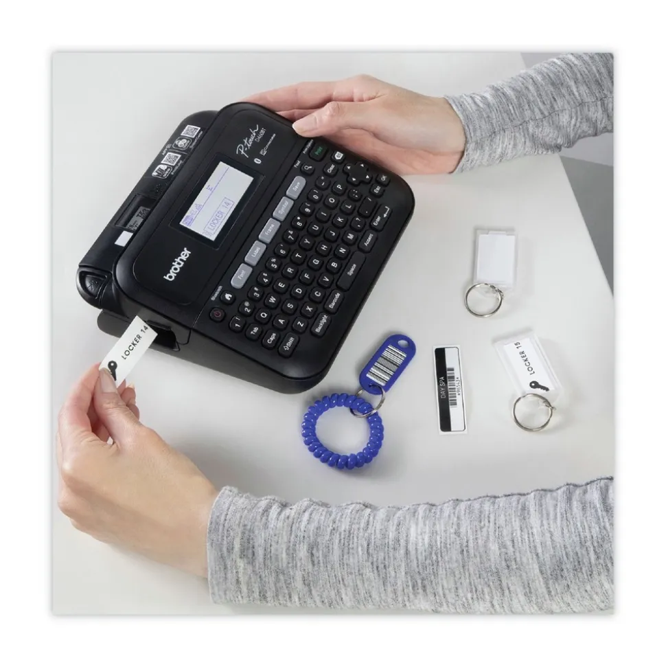 Brother P-Touch P-Touch 7.4 in. x 7 in. x 2.8 in. 30 mm/s Print Speed Business Expert Connected Label Maker with 1 Roll Sample Tape