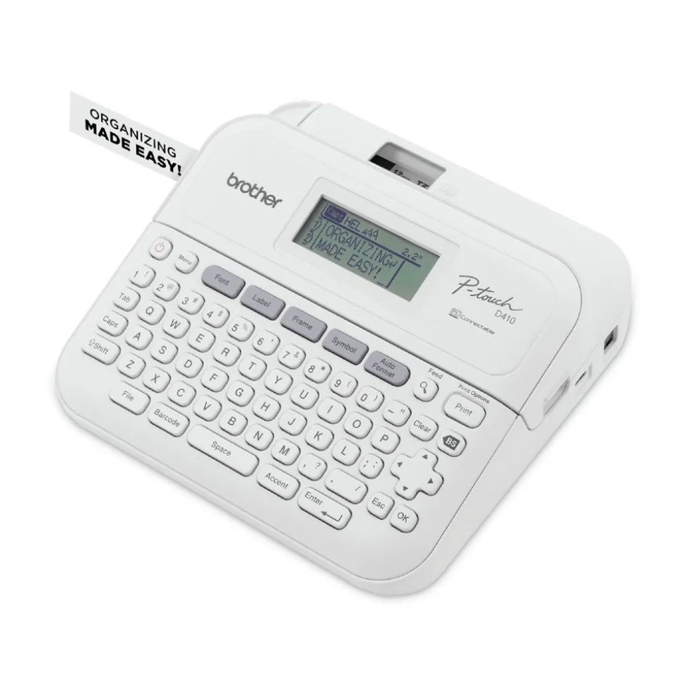 Brother P-Touch P-Touch PT-D410 8.9 in. x 3.9 in. x 12.3 in. 20 mm/s Advanced Connected Label Maker