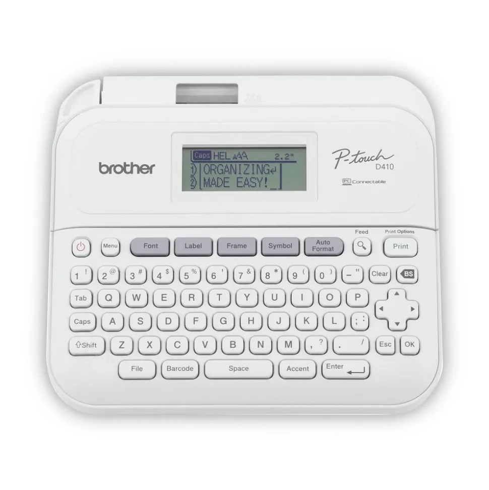 Brother P-Touch P-Touch PT-D410 6 in. x 14.2 in. x 13.3 in. 20 mm/s Advanced Connected Label Maker with Storage Case