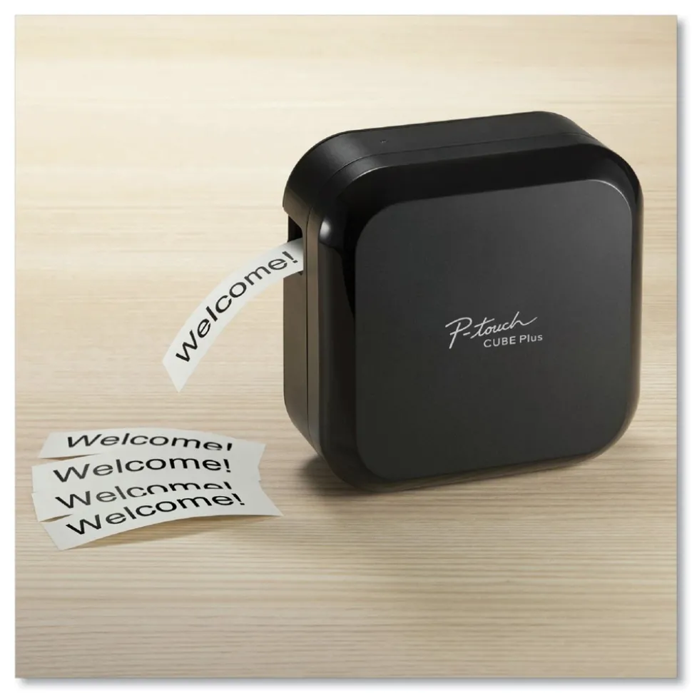 Brother P-Touch PT-P710BT CUBE 5 in. x 2.6 in. x 5 in. 20 mm/s Print Speed Wireless Label Maker