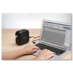 Brother P-Touch PT-P710BT CUBE 5 in. x 2.6 in. x 5 in. 20 mm/s Print Speed Wireless Label Maker