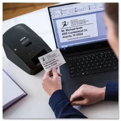 Brother QL-600 5.1 in. x 8.8 in. x 6.1 in. 44 Labels/Min Print Speed Economic Desktop Label Printer