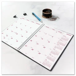 Brownline 14-Month: Dec 2025 to Jan 2027 8.88 in. x 7.13 in. DuraFlex Planner - Black Cover