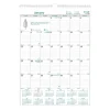 Brownline 12-Month (Jan to Dec): 2026 12 in. x 17 in. EcoLogix Artwork Monthly Wall Calendar - White/Green Sheets