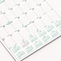 Brownline 12-Month (Jan to Dec): 2026 12 in. x 17 in. EcoLogix Artwork Monthly Wall Calendar - White/Green Sheets