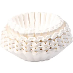 BUNN 20118.0010 Flat Bottom Coffee/Tea Brewer Filters - White (50/Pack, 60 Packs/Carton)