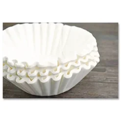 BUNN 20118.0010 Flat Bottom Coffee/Tea Brewer Filters - White (50/Pack, 60 Packs/Carton)