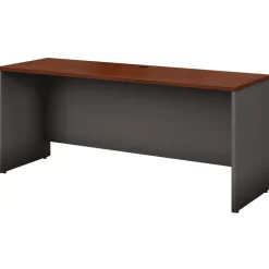 Bush 71.13 in. x 23.38 in. x 29.88 in. Series C Collection 72W Credenza Shell - Hansen Cherry
