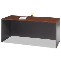 Bush 71.13 in. x 23.38 in. x 29.88 in. Series C Collection 72W Credenza Shell - Hansen Cherry