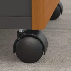 Bush 15.75 in. x 20.25 in. x 27.88 in. Series C 3-Drawers Box/Box/File Legal/Letter/A4/A5 Mobile Left/Right Pedestal File - Cherry/Gray