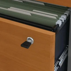 Bush 35.75 in. x 23.38 in. x 29.88 in. Series C 2-Drawer Lateral File - Natural Cherry/Graphite Gray