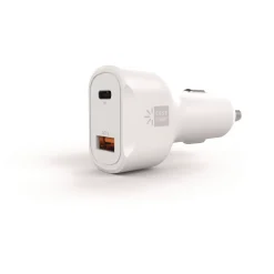 ByTech 60 Watts Two 3 A Ports PD Car Charger - White