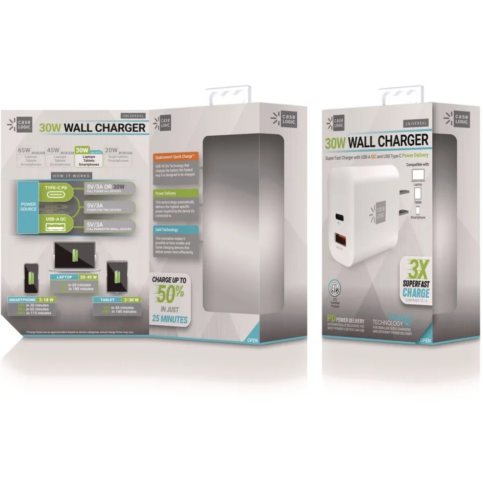 ByTech 30 Watts Wall Charger - White