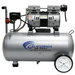 California Air Tools 8010 1 HP 8 Gallon Ultra Quiet and Oil-Free Steel Tank Wheelbarrow Air Compressor