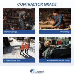 California Air Tools 8010 1 HP 8 Gallon Ultra Quiet and Oil-Free Steel Tank Wheelbarrow Air Compressor