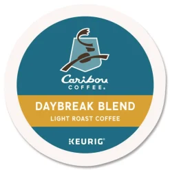 Caribou Coffee 5000330136 Coffee K-Cups - Daybreak Morning Blend (96/Carton)