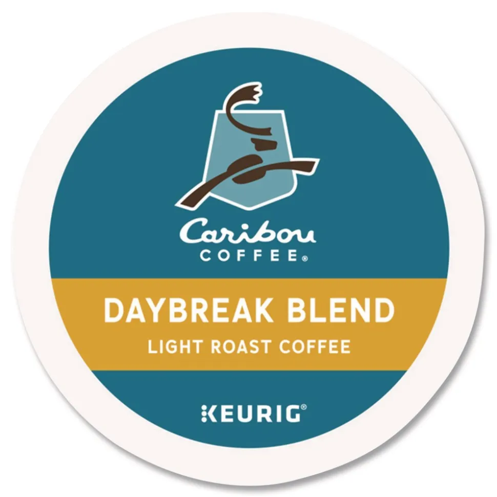 Caribou Coffee 5000330136 Coffee K-Cups - Daybreak Morning Blend (96/Carton)