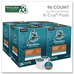 Caribou Coffee 5000330135 Coffee K-Cups - Caribou Blend (96/Carton)
