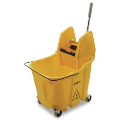 Carlisle 35 qt OmniFit Mop Bucket with Down Press Wringer - Yellow