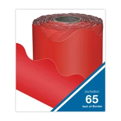 Carson-Dellosa 2.25 in. x 65 ft. Rolled Scalloped Borders - Red