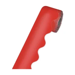 Carson-Dellosa 2.25 in. x 65 ft. Rolled Scalloped Borders - Red