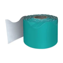 Carson-Dellosa 2.25 in. x 65 ft. Rolled Scalloped Borders - Teal