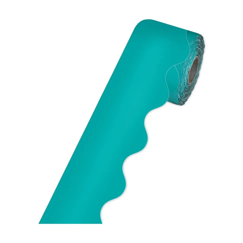 Carson-Dellosa 2.25 in. x 65 ft. Rolled Scalloped Borders - Teal
