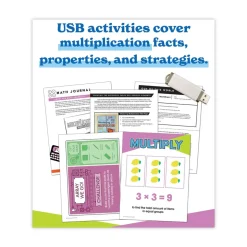 Carson-Dellosa 236 Pages Grades 2 to 4 (Ages 7 to 9) In a Flash USB - Intro to Multiplication