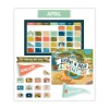 Carson-Dellosa 123-Piece 23 in. x 13 in. Let's Explore Calendar Bulletin Board Set - Multicolor