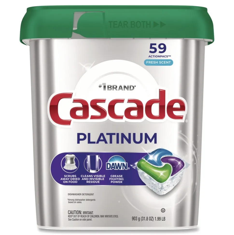 Cascade 31.8 oz ActionPacs - Fresh Scent (3/Carton)
