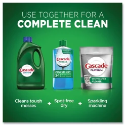 Cascade Complete 120 oz. Bottle Gel Dishwasher Detergent - Fresh (4/Carton)