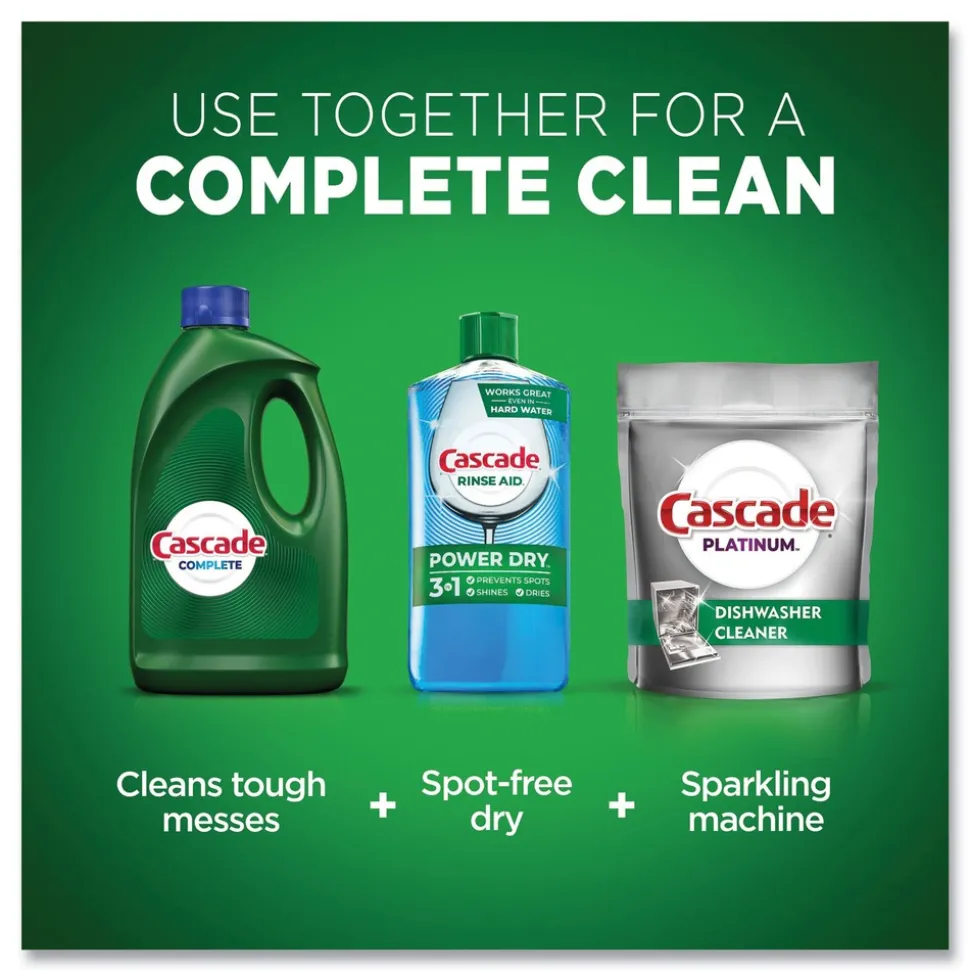 Cascade Complete 120 oz. Bottle Gel Dishwasher Detergent - Fresh (4/Carton)