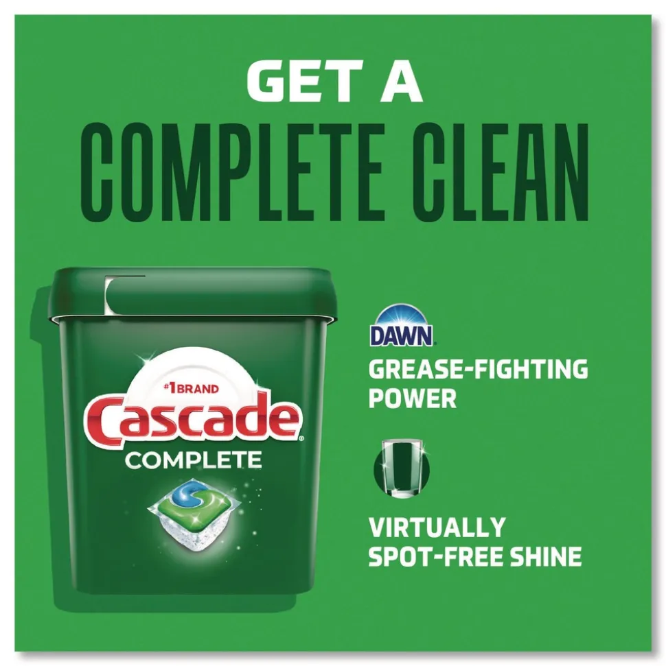 Cascade Complete ActionPacs, Fresh Scent, 17.6 oz Bag, 33 Pacs/Bag, 4 Bags/Carton