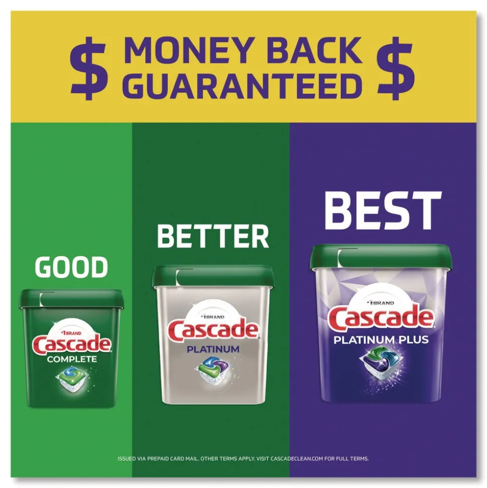 Cascade Complete ActionPacs, Fresh Scent, 17.6 oz Bag, 33 Pacs/Bag, 4 Bags/Carton