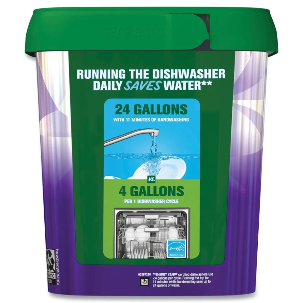 Cascade Platinum Plus 28.4 oz. Tub ActionPacs Dishwasher Detergent Pods - Fresh Scent (3/Carton)