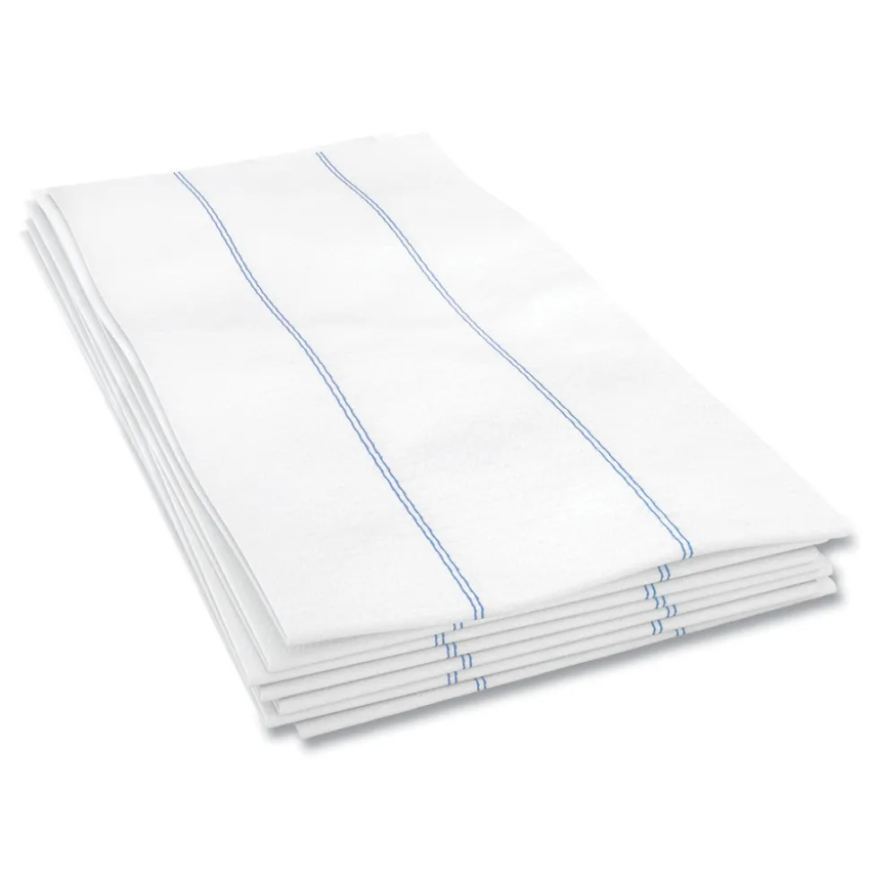 Cascades PRO 13 in. x 24.25 in. 1/4 Fold Tuff-Job Foodservice Towels - White/Blue (72/Carton)