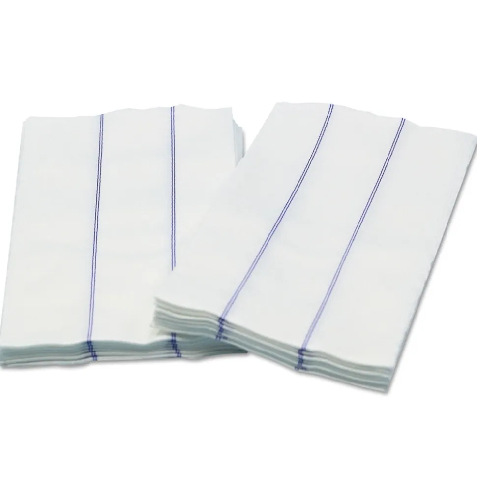 Cascades PRO 13 in. x 24.25 in. 1/4 Fold Tuff-Job Foodservice Towels - White/Blue (72/Carton)