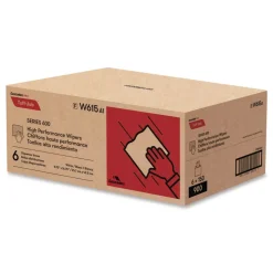 Cascades PRO 9.75 in. x 16.75 in. 1-Ply Tuff-Job Spunlace Towels - White (6 Boxes/Carton)